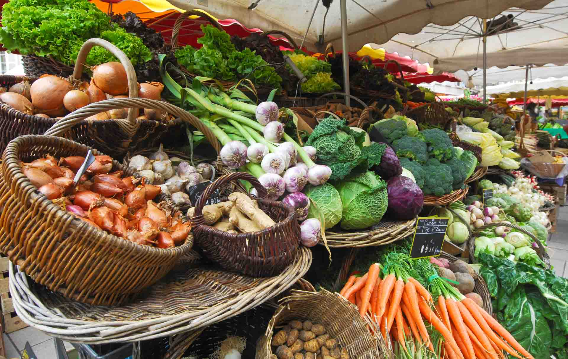 Market in Beaune, France