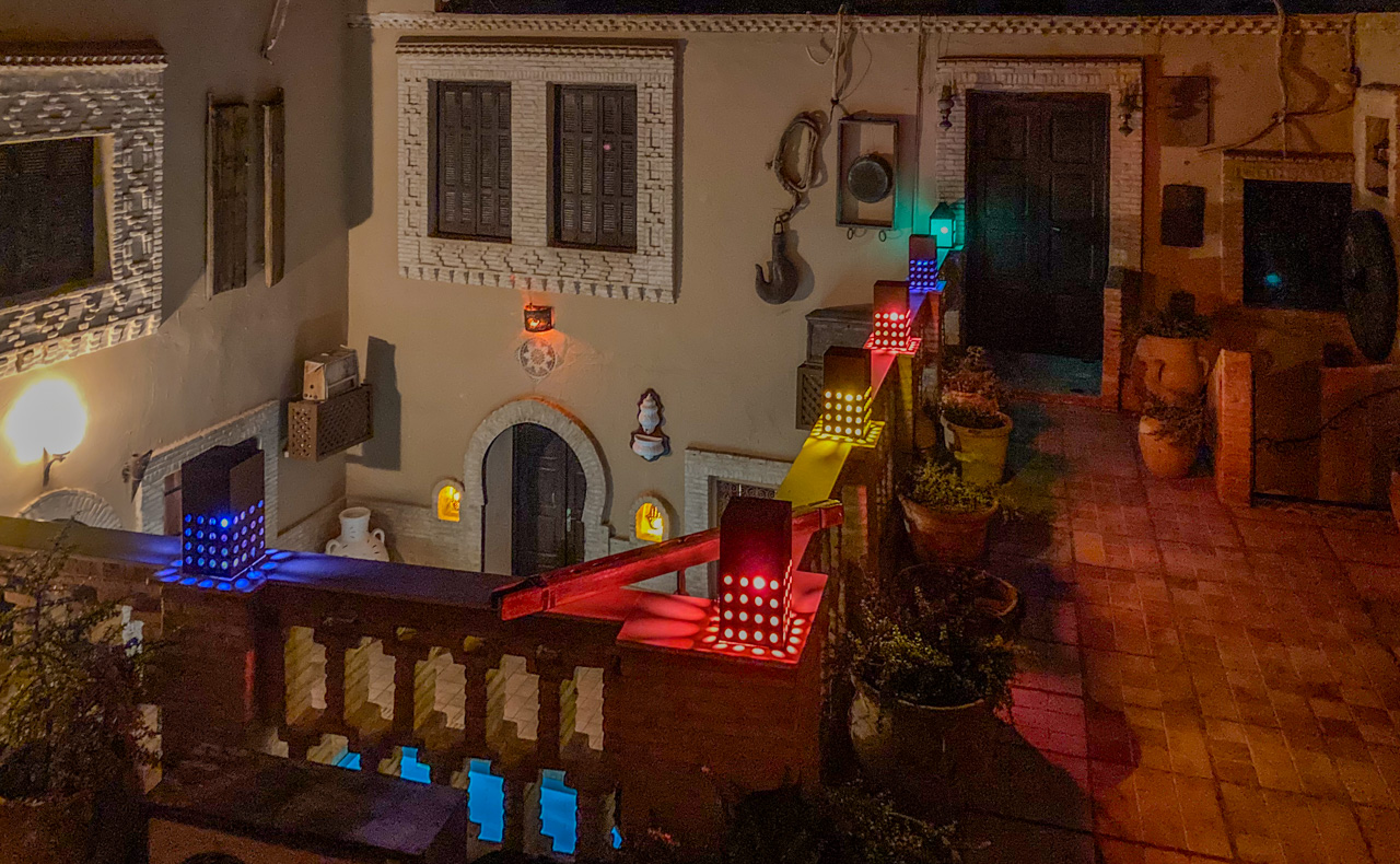 Dachterrasse im Dar el Sultan, Tozeur