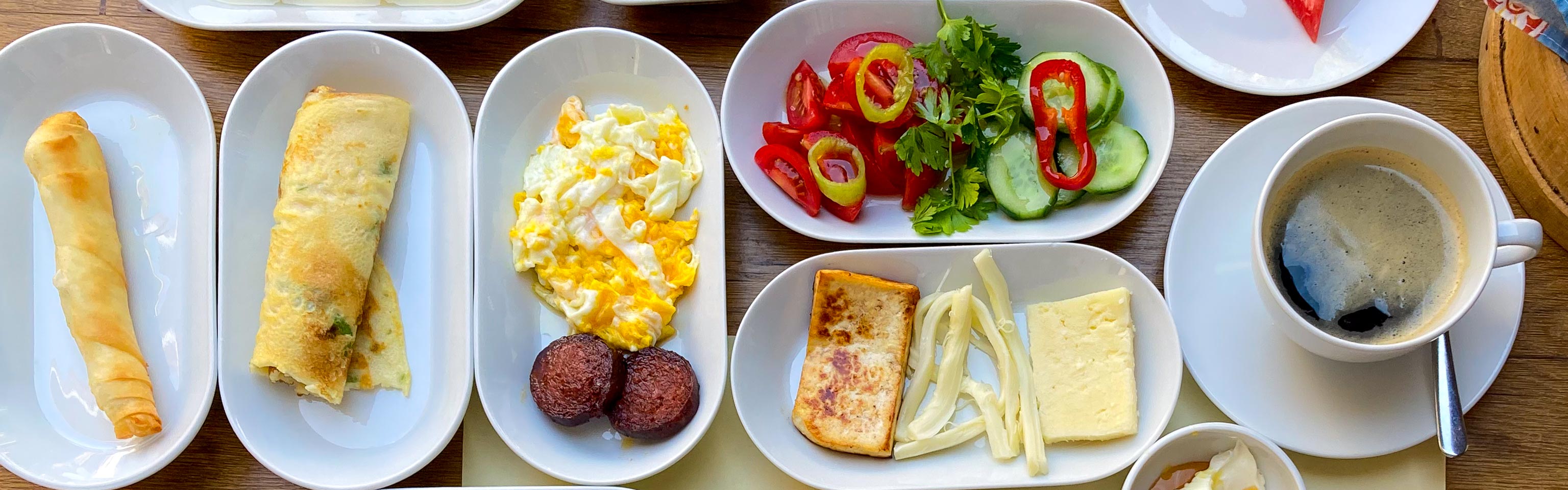 Frühstück im Hotel Attalos, Pergamon, Türkei