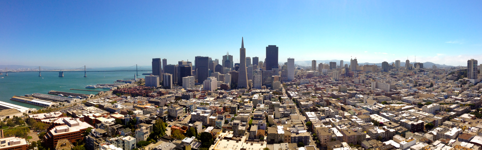 San Francisco, downtown panorama view