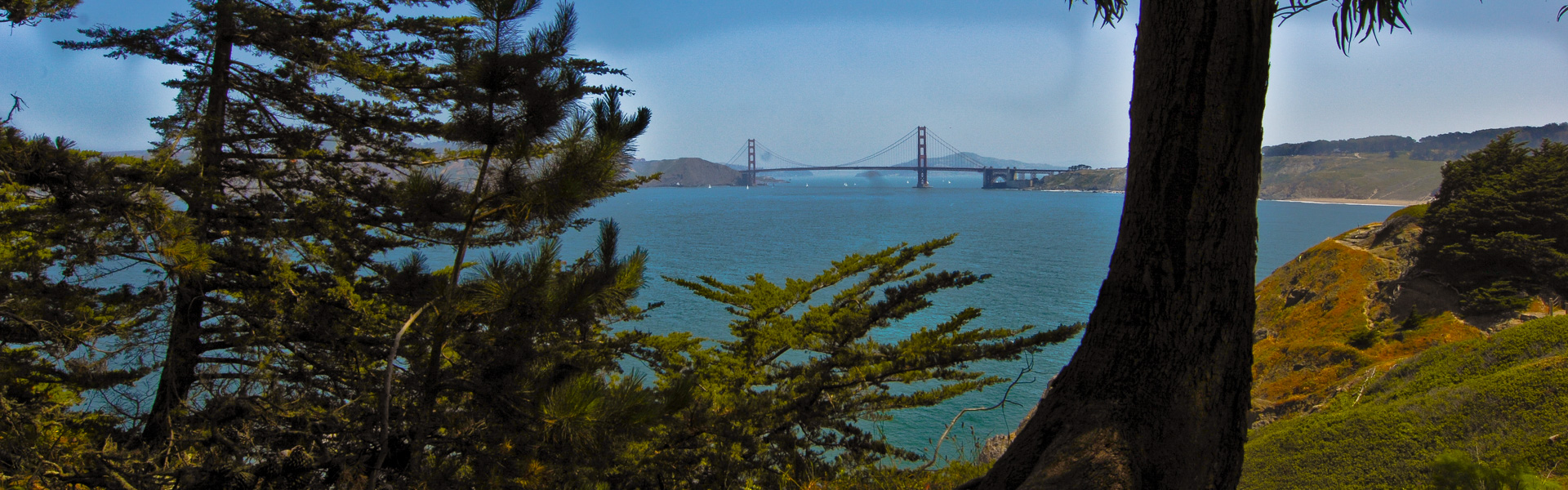 Golden Gate Bridge, view from Mile Rock Beach