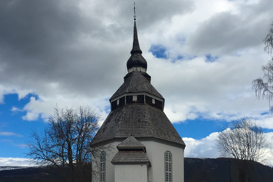 Holzkirche in Vemdalen, Schweden