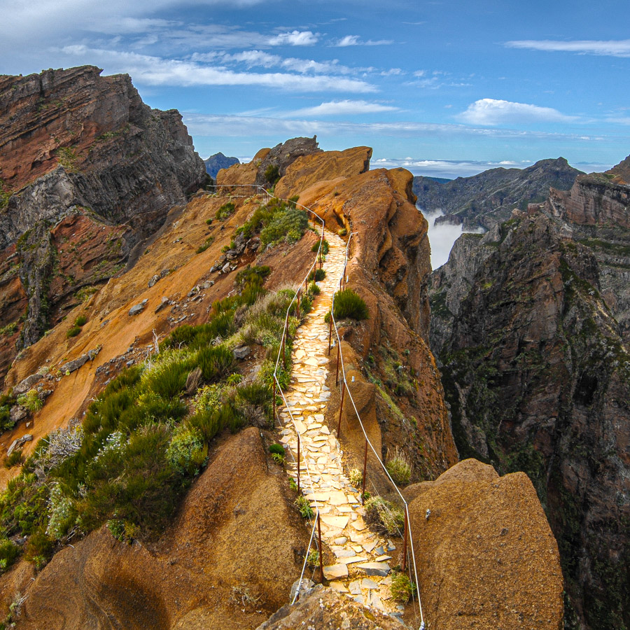 Pico do Arieiro, Wanderweg PR1 zum Pico Ruivo