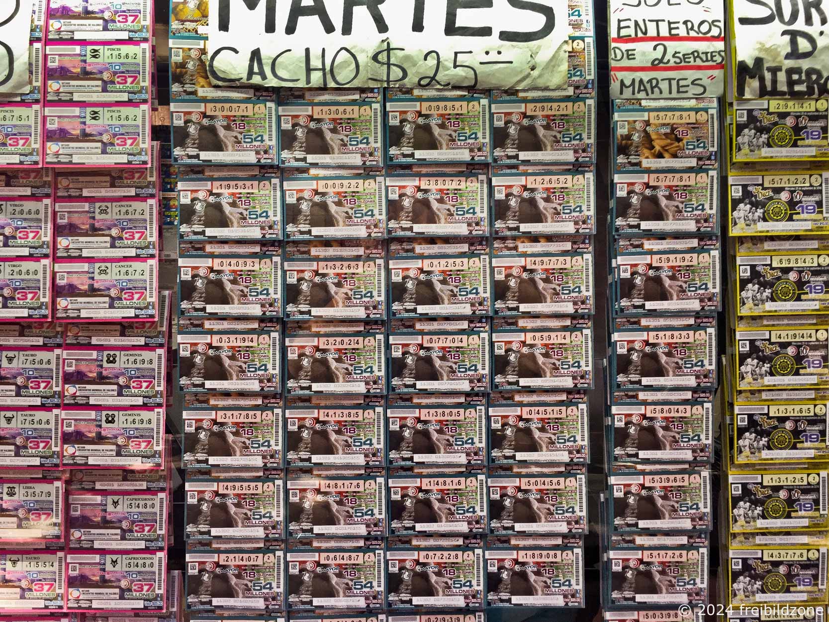 Lotterielose, San Luis Potosí, Mexiko