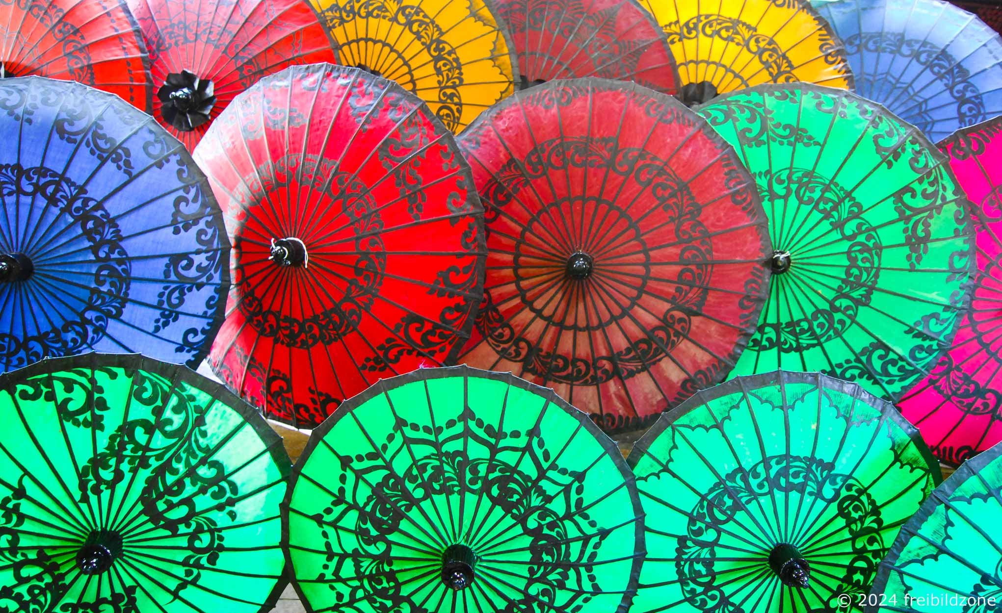 Handmade umbrellas, Inle Lake, Myanmar