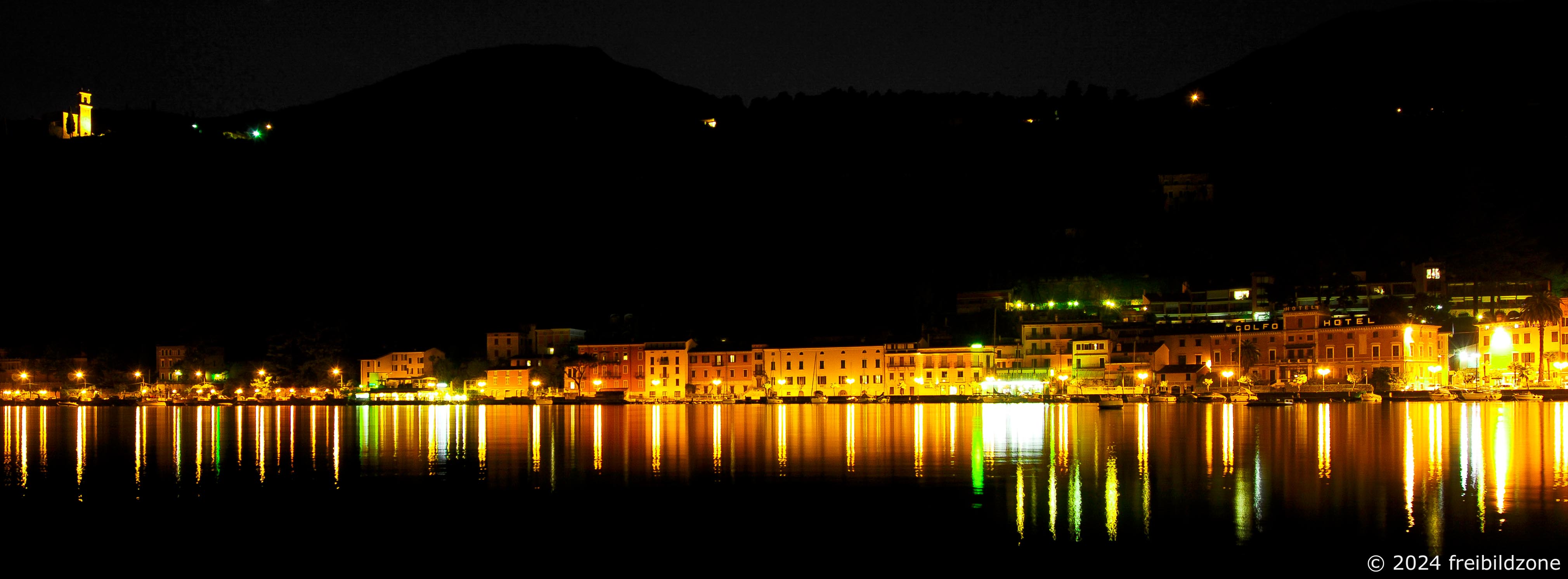 Toscolano at night, Lake Garda, Italy