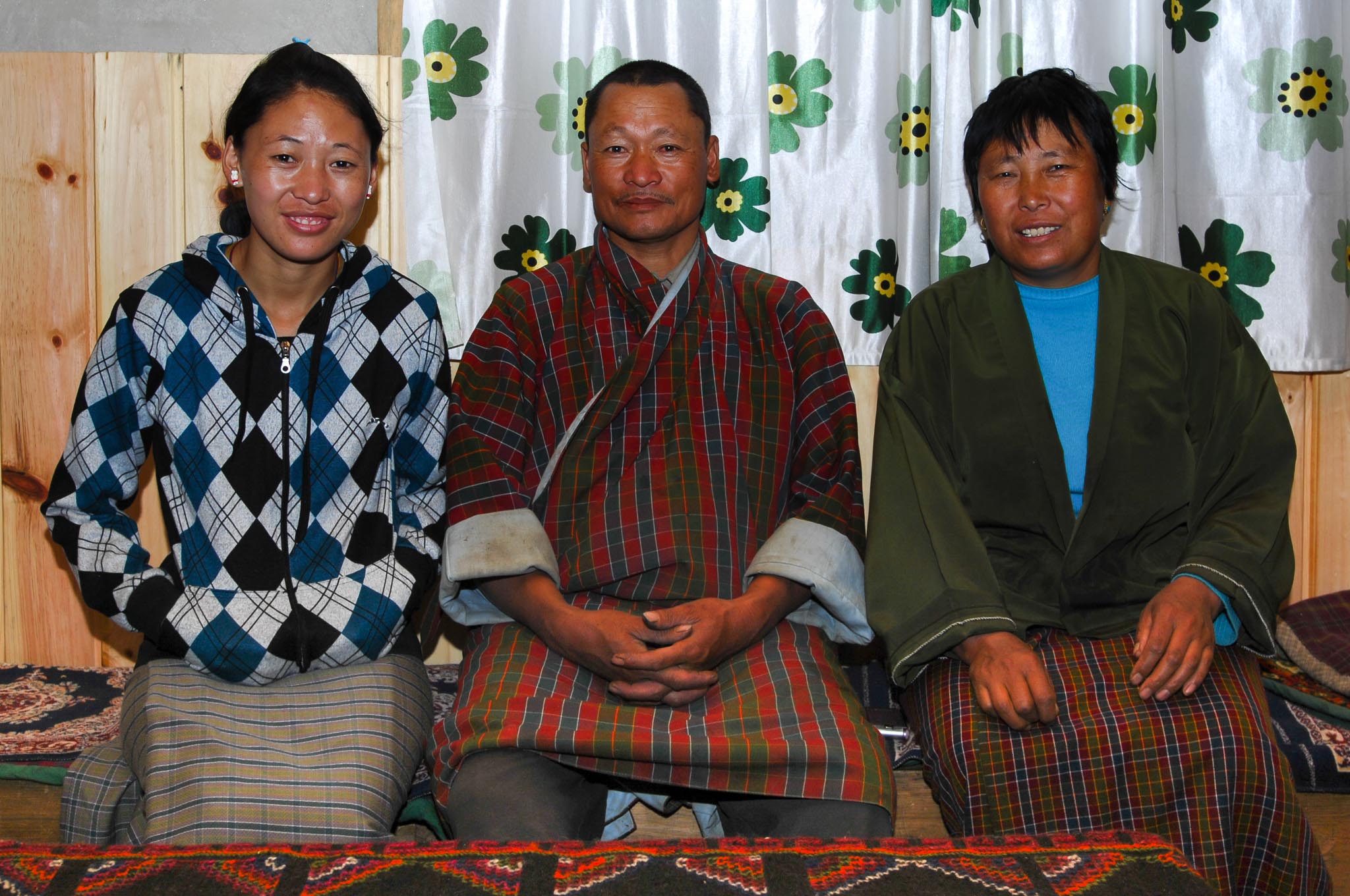 Farmer family in Gangtey, Bhutan