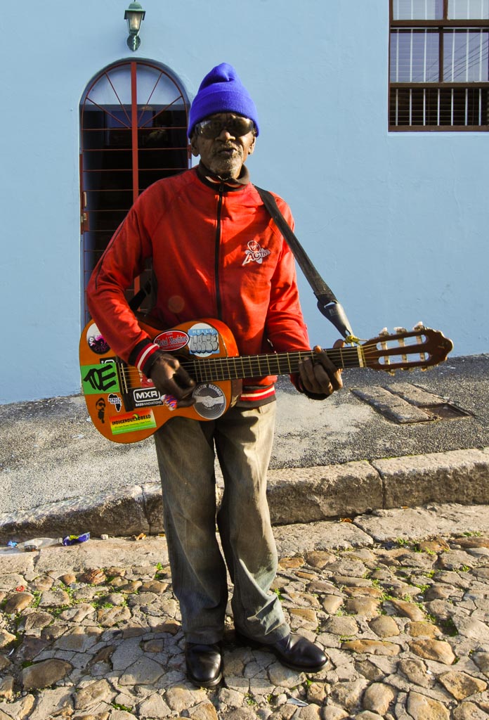 Street musician in Bo Kaap, Cape Town, Southafrica