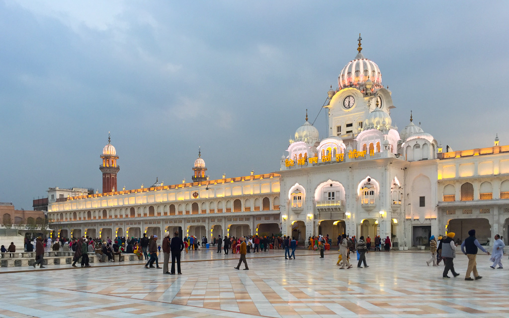 Beautiful entrance to the Golden temple of Amritsar (Harmandir Sahib), Punjab