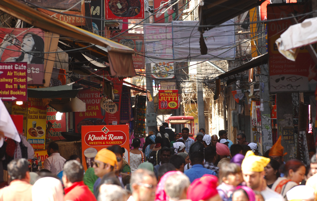 Colourful and busy Amritsar, Punjab