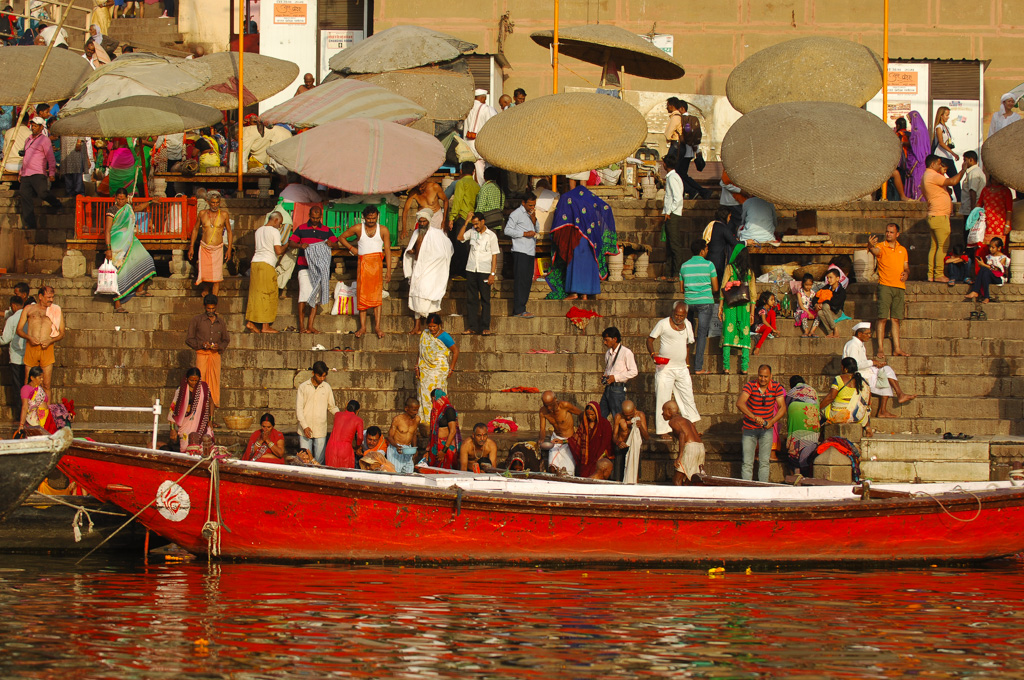 Morning rituals at Varanasi, Uttar Pradesh