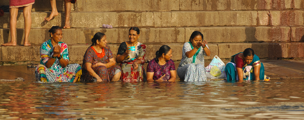 Morning rituals at Varanasi, Uttar Pradesh