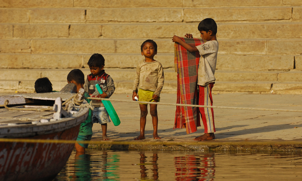 Morning rituals at Varanasi, Uttar Pradesh