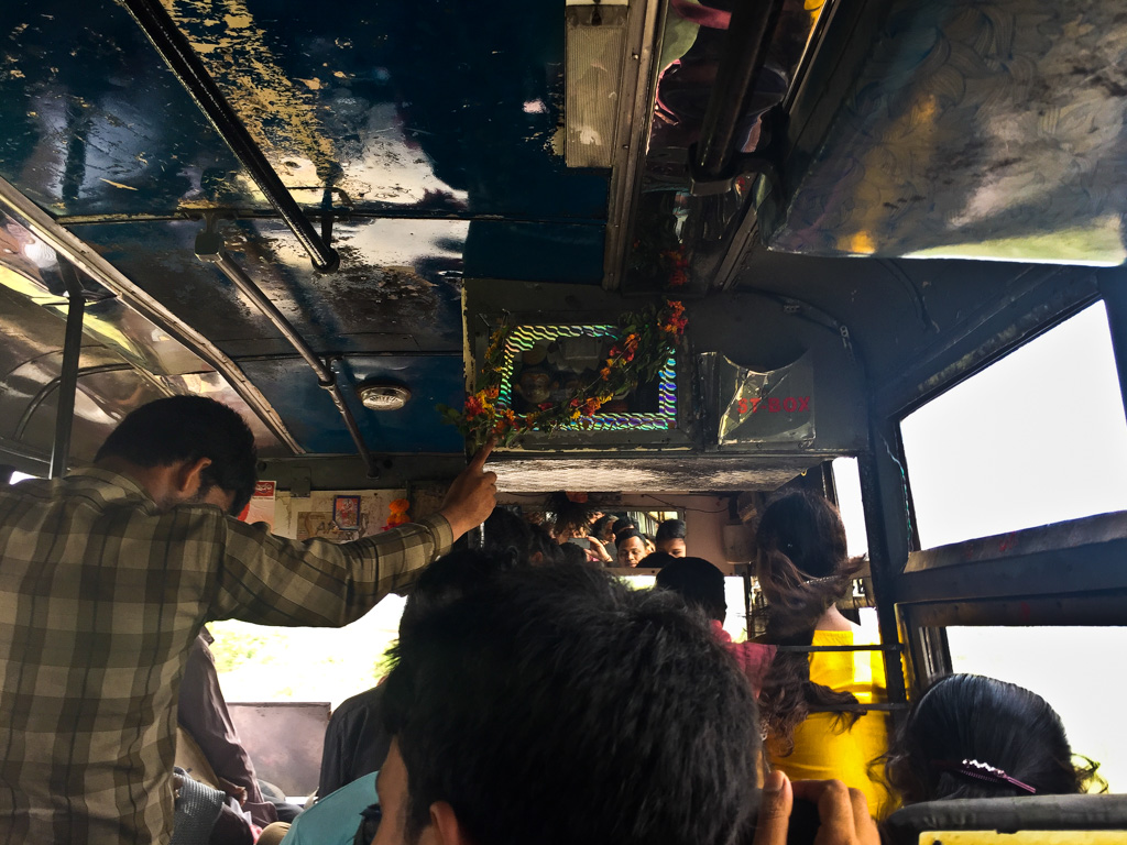 Bus to Konark beach, Odisha