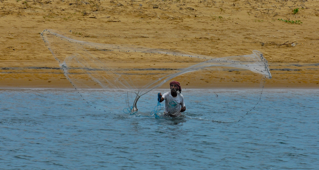 Fisherman at Konark Beach, Odisha