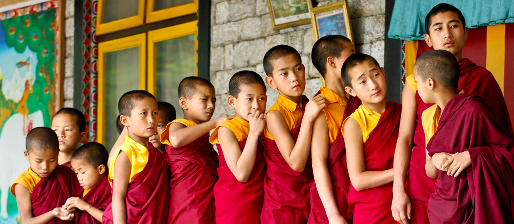 Queuing for the dentist, Enchey Monastery, Gangtok