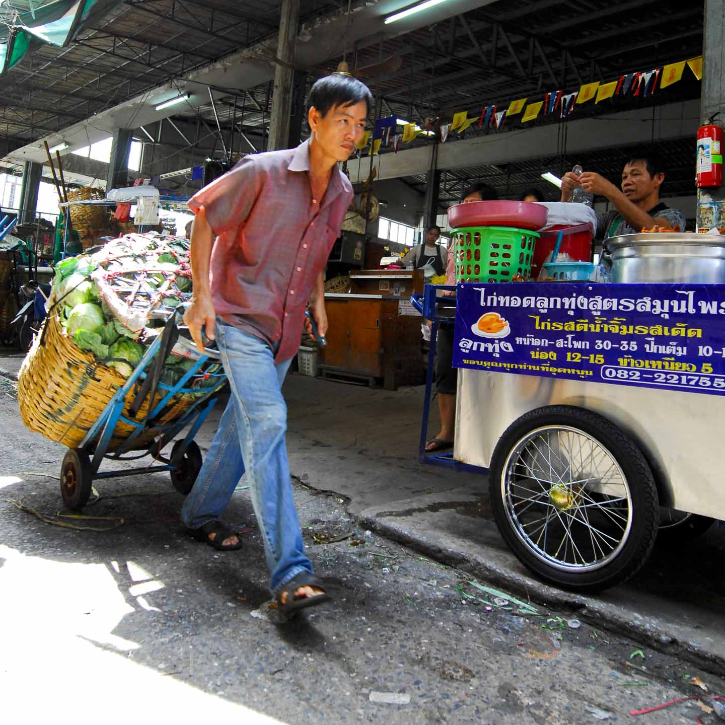 Flower and vegetable market