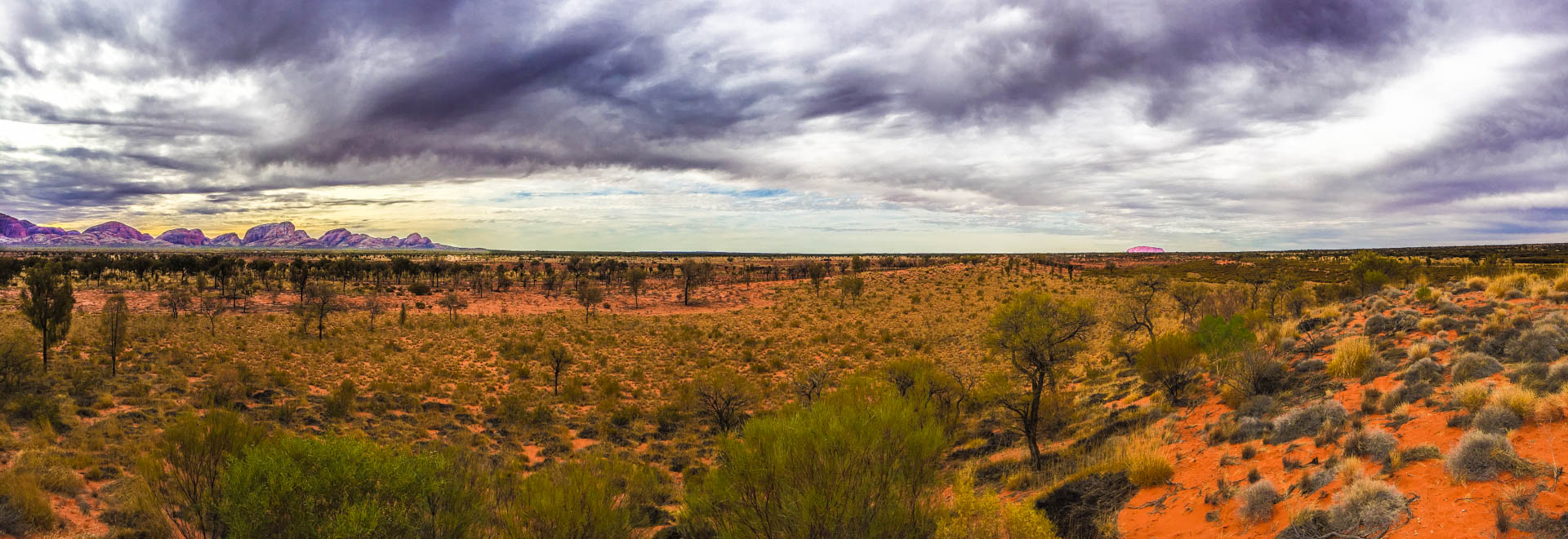 Between the Olgas and Uluru