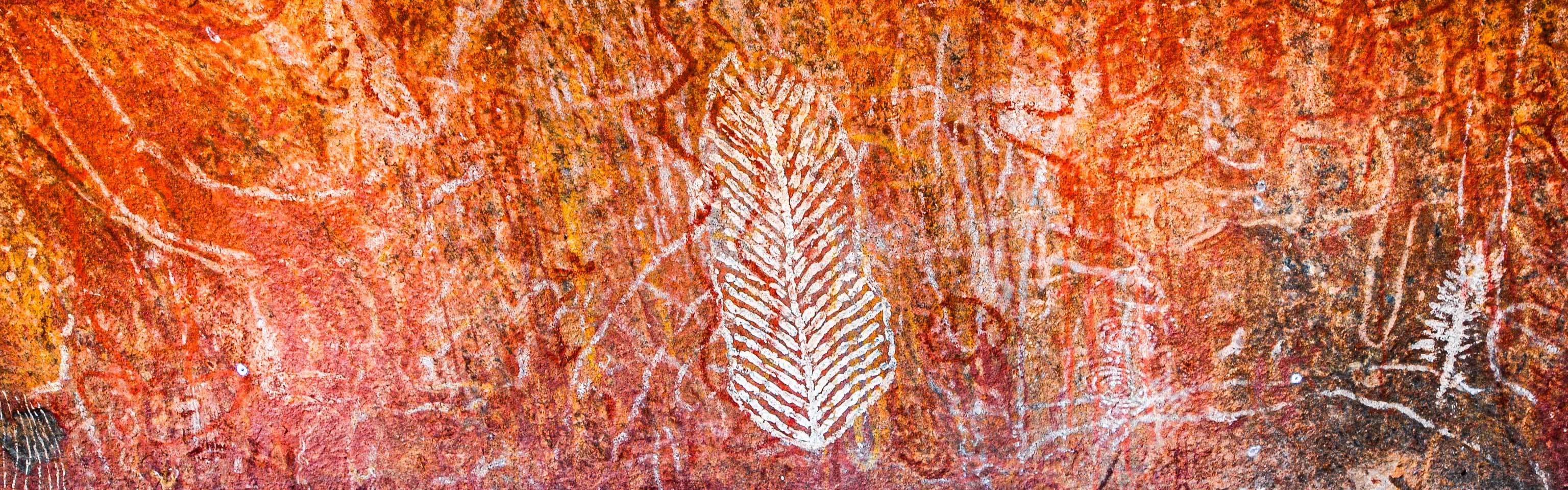 Rock paintings, Uluru, Australia