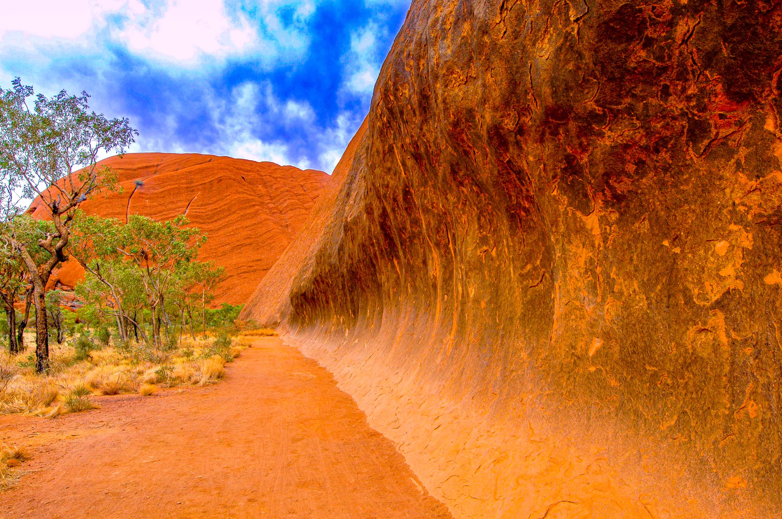 Wave rock, Uluru, Australia