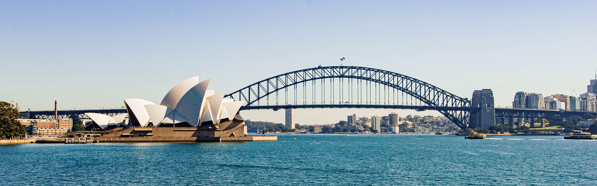 Opera House and Bay Bridge, Sydney, Australien