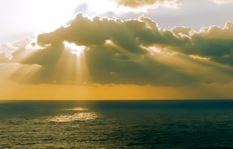 Abendhimmel bei Monterosso