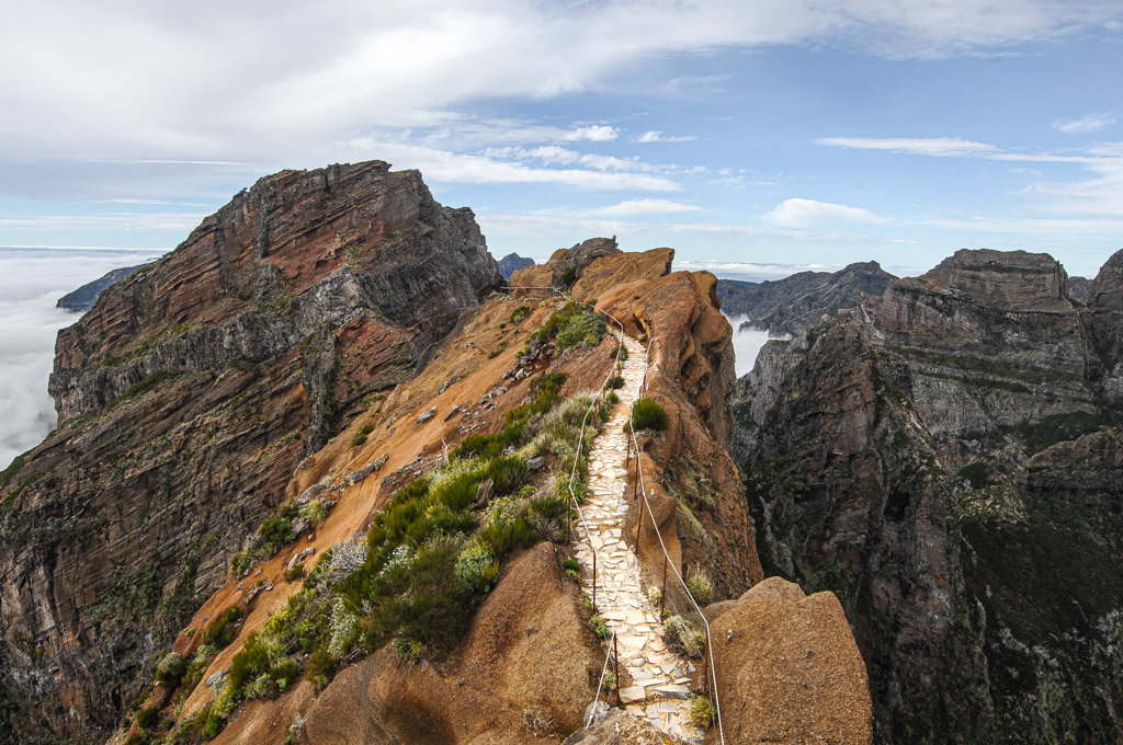 Pico do Arieiro, Wanderweg PR1 zum Pico Ruivo
