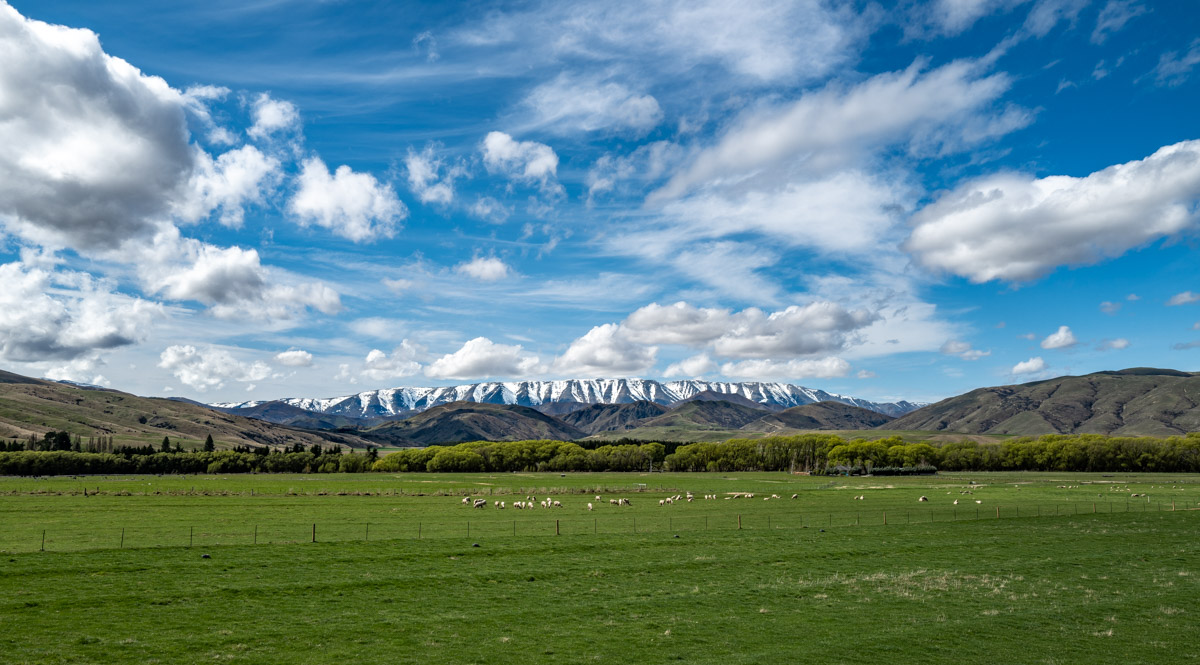 Mount Saint Bathans from Lindis Valley