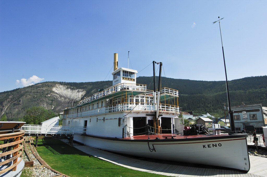 The legendary paddle steamer "Keno" at Dawson