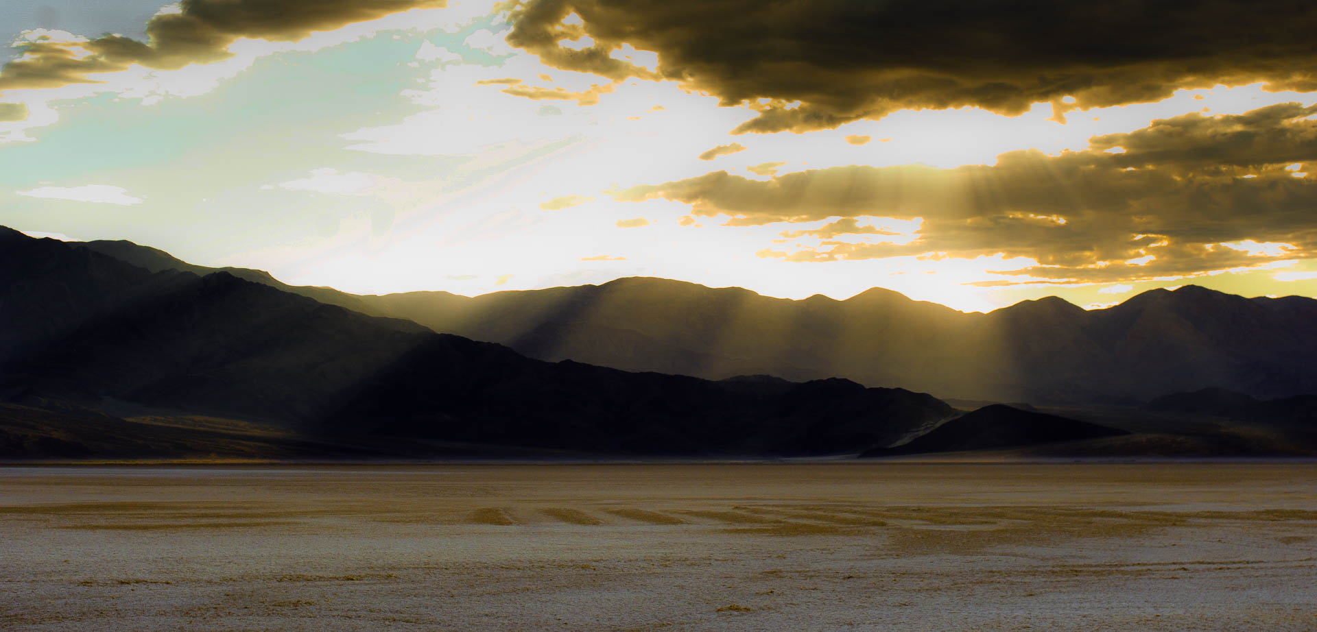 Sunbeam over Death Valley