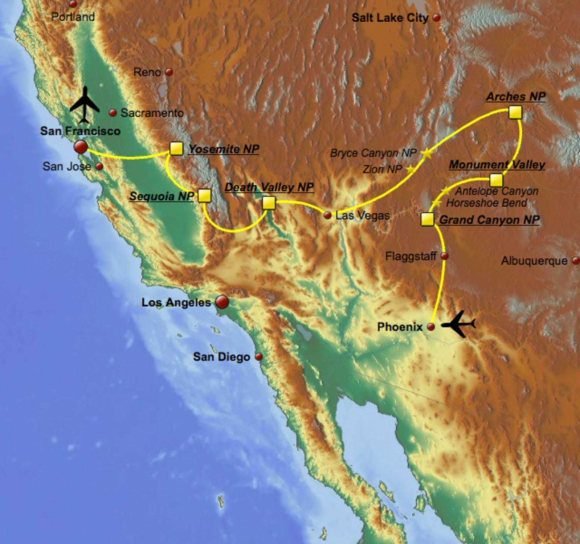 3868 km durch den Südwesten der USA. 2403 miles through the southwest of the USA.