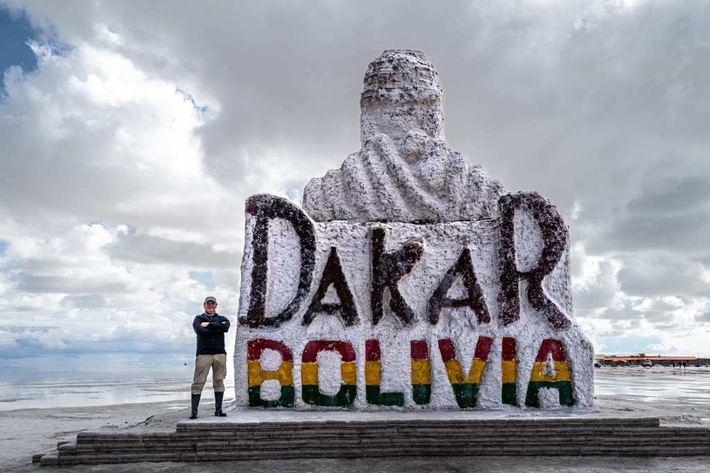 Rallye Dakar Monument am Hotel de Sal, Uyuni