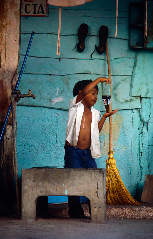 Boy with Pepsi bottle, Managua, Nicaragua