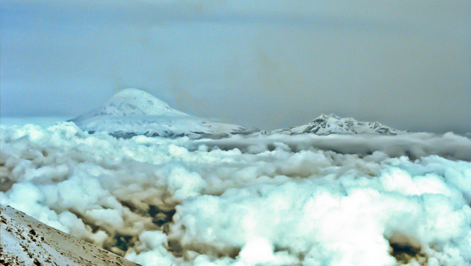 El Chimborazo (6310 m), Ecuador, view from Tungurahua