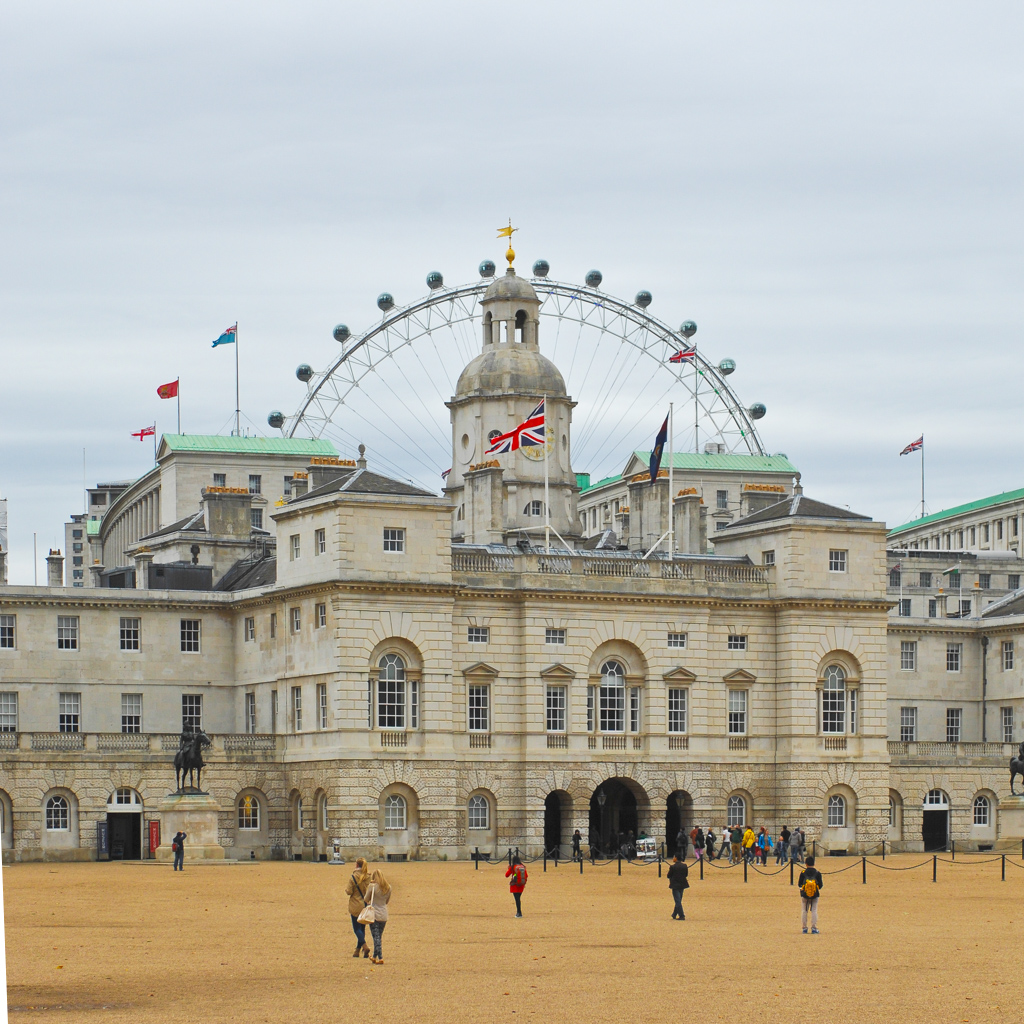 Horse Guard Square with London Eye
