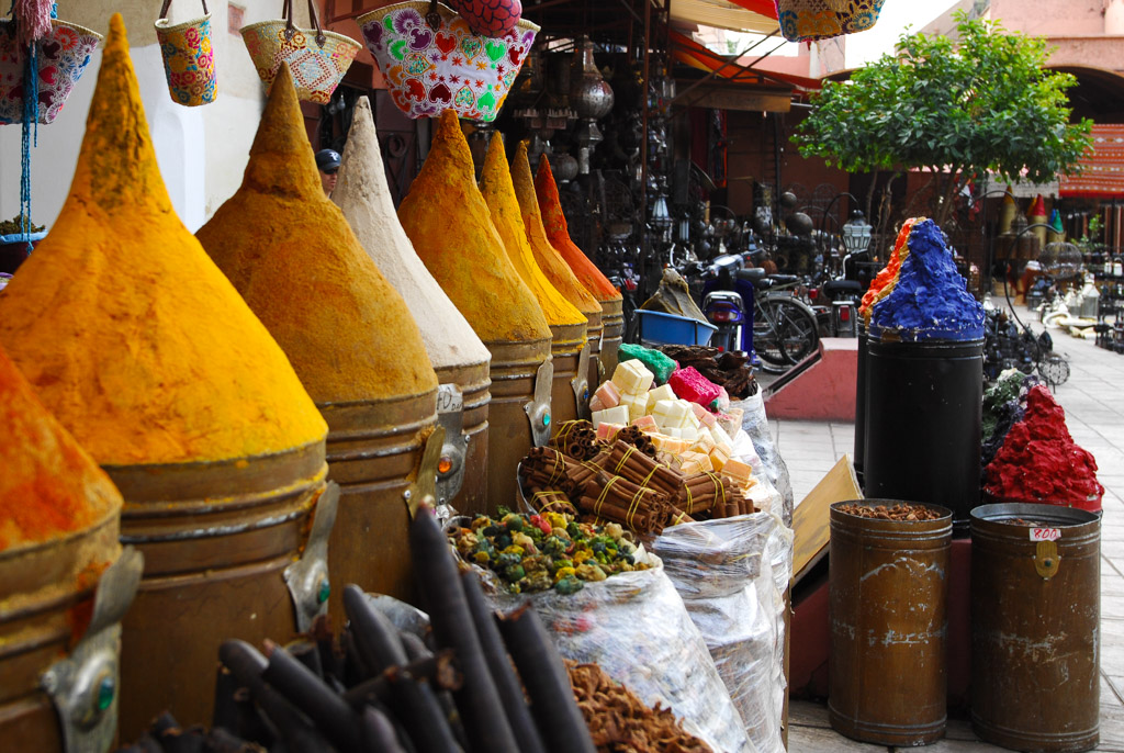 Gewürzmarkt, Medina, Marrakesch