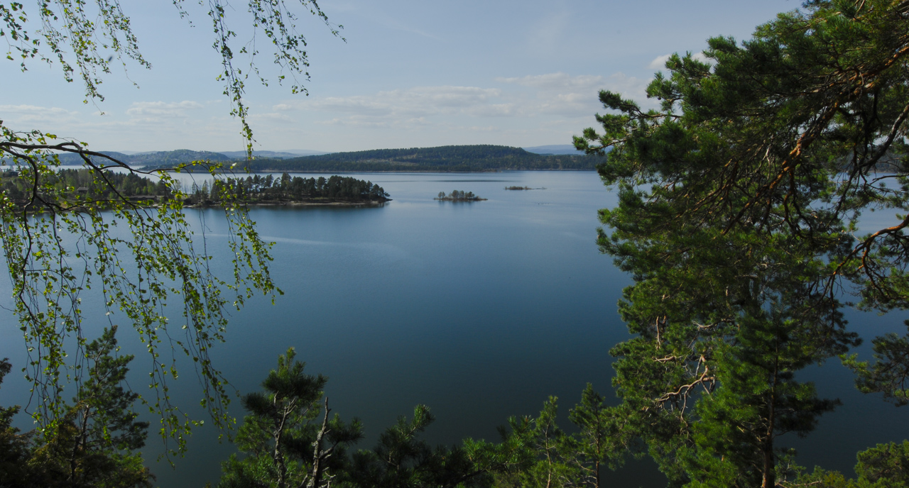 Not far from Oslo, beautiful Norwegian landscape
