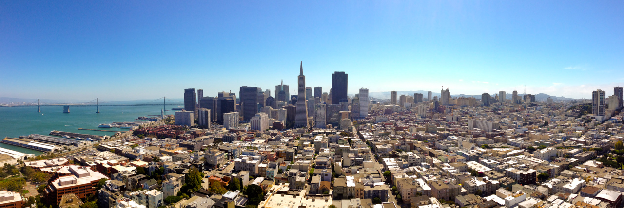 San Francisco, downtown panorama view