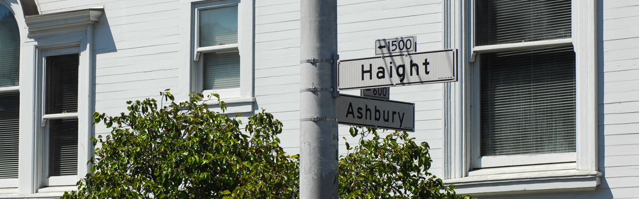 Ashbury - Haight, flower power hometown