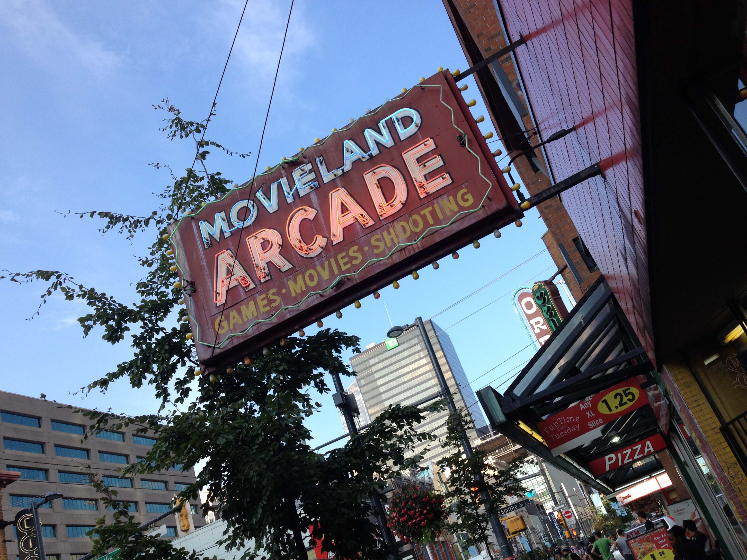 Sunday evening in downtown