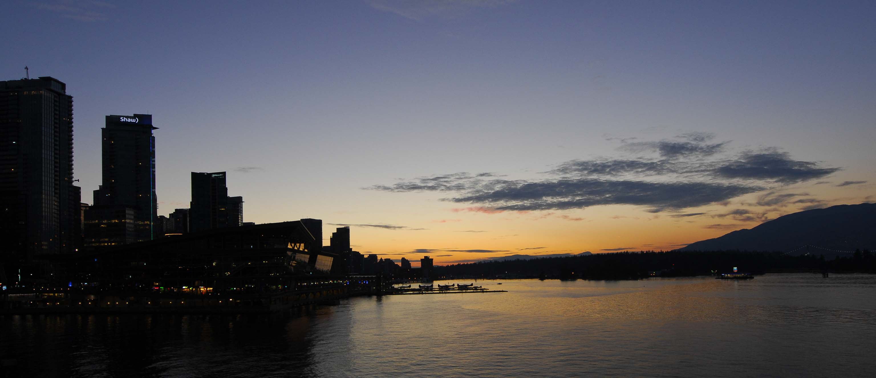 Sunset at Vancouver Harbour